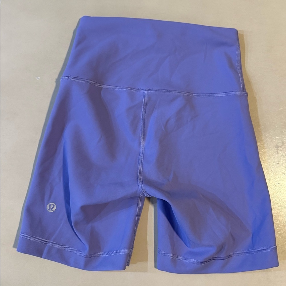 Lululemon Wunder Train High-Rise Short 6” – Dark Lavender | Size 2 | Like New - Picture 7 of 8